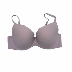 B. Tempt’d 34DD Lilac Purple Leopard Print Push Up T-Shirt Bra